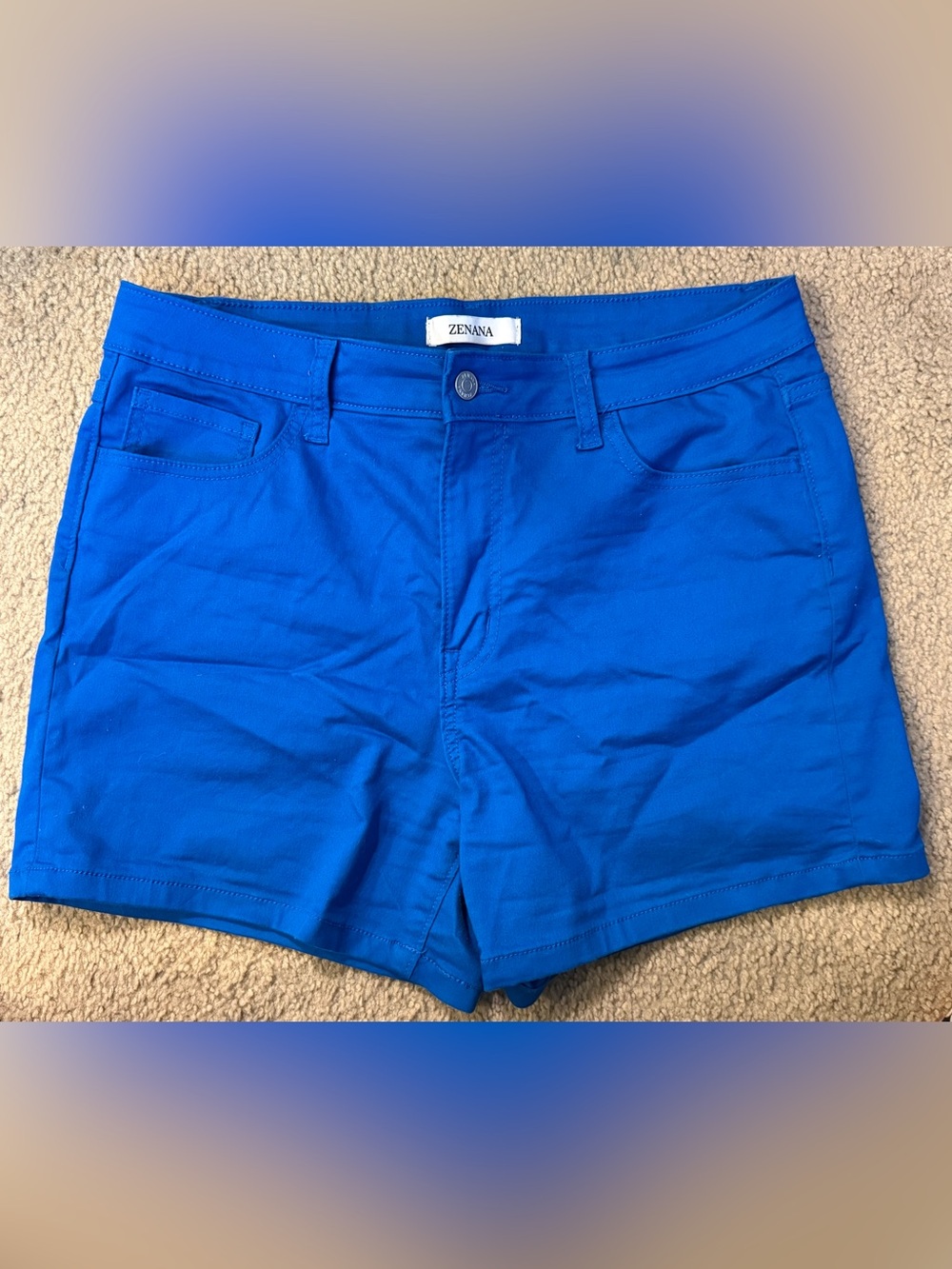 Zenana Outfitters Bright Blue womens Shorts
